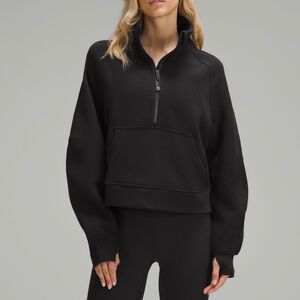 Lululemon Scuba Oversized Cropped 1/2 Zip Funnel Pullover
